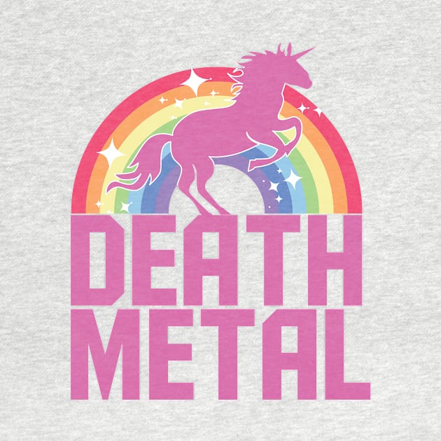 Death Metal Unicorn (Pink) by treszure_chest